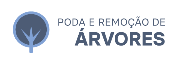 Ilustração de árvore e ao lado a escrita: PODA E REMOÇÃO DE ÁRVORES